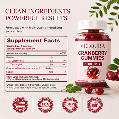 Velqura Cranberry Gummies